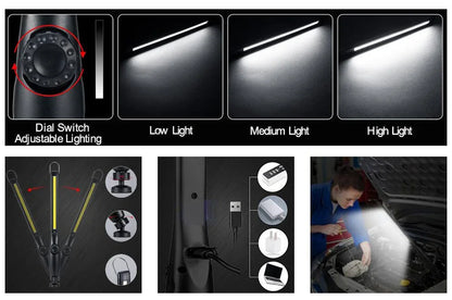 1-10pcs COB LED Flashlight Magnetic Work Light USB Rechargeable Torch Portable Lantern Inspection Light Camping Car Repair Lamp