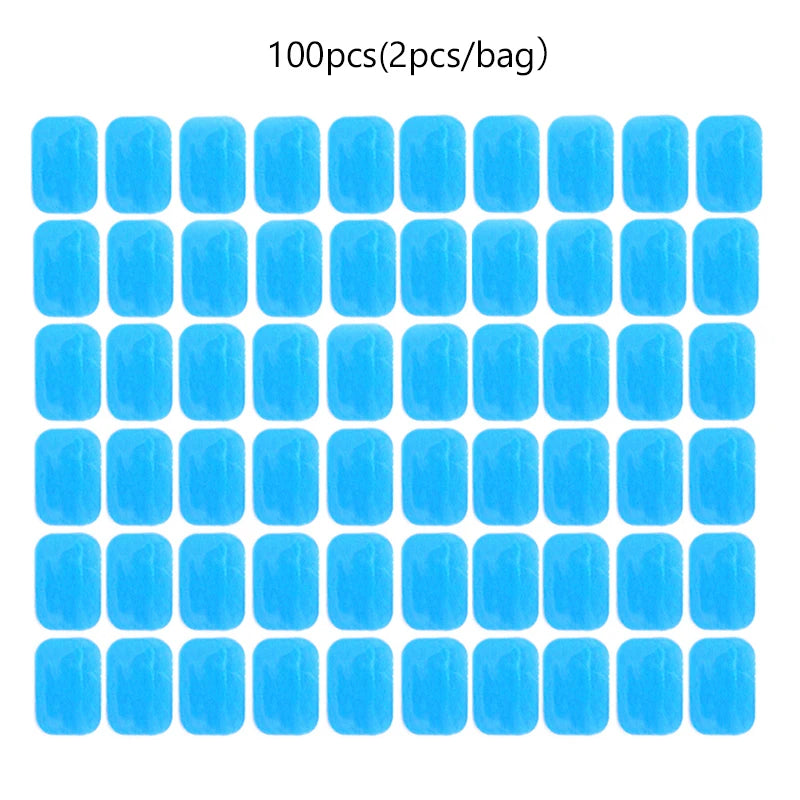 50/100pcs Trainer Abdominal Gel Stickers Fitness Hydrogel Electrode Pad For Muscle Stimulator ABS Trainer Body Massager