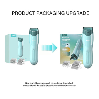Vacuum Hair Clippers for Kids & Men Rechargeable Cordless Hair Cutting Machine with Safe Ceramic Blade Waterproof Hair Trimmers