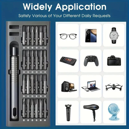 24 in 1 digital maintenance precision screwdriver set with portable storage box and electronic device disassembly tool