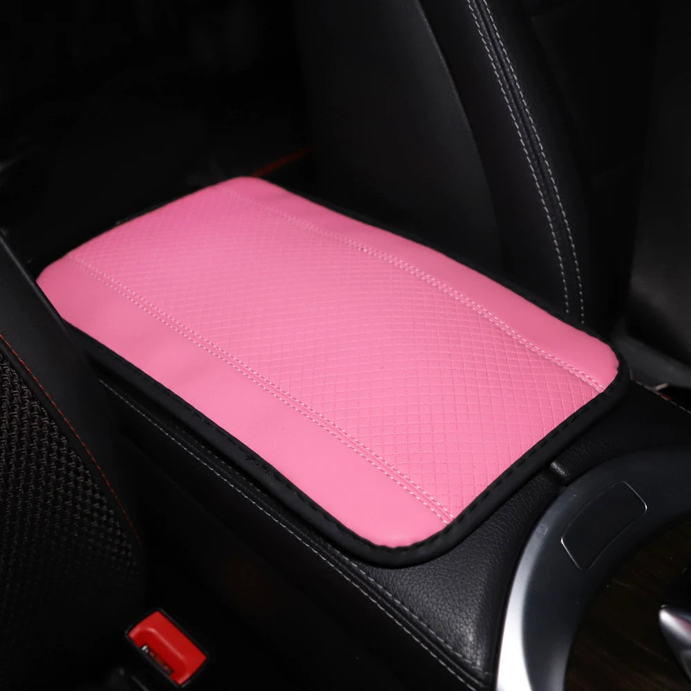 1 PU Comfortable Embossed Waterproof Anti-fouling Car Armrest Cushion Central Control Cushion Automotive Supplies