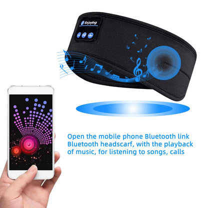 HOMEFISH BT Earphones Sports Sleeping Headband Elastic Wireless Headphones Music Eye Mask Wireless Bluetooth Headset Headband
