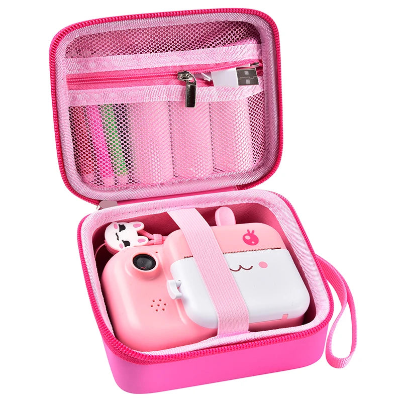 Kids Instant Print Camera Case Portable Storage Bag Toddler Digital Camera Print Paper Organizer Compatible With Most Brands