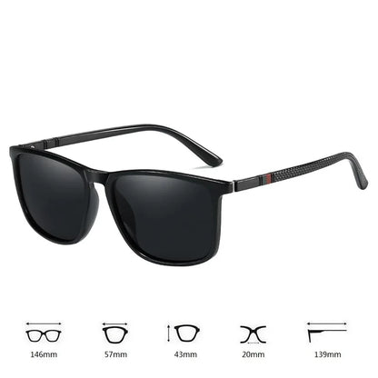 Men Women Fashion Cycling Sun Glasses  Travel Driving Fishing Male Eyewear UV400 Luxury Square Vintage Polarized Sunglasses