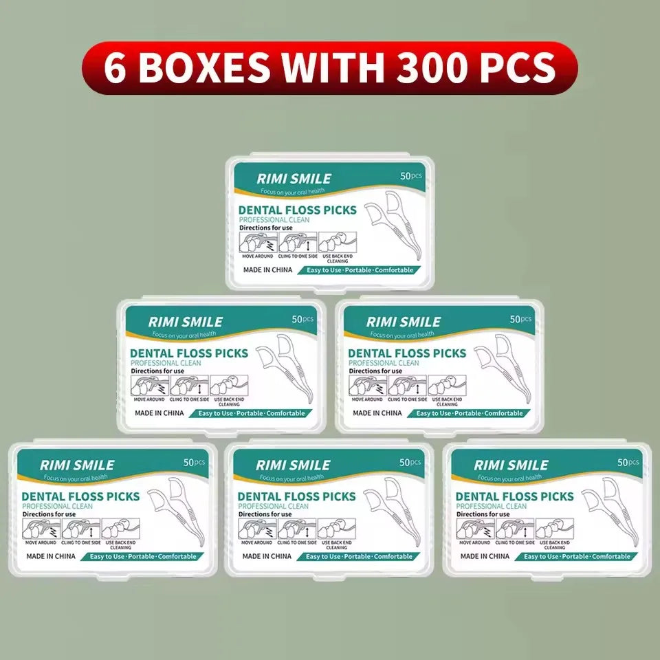 1/3/6/20 Box Portable Disposable Dental Floss Plastic Toothpick High-tension Dental Floss Stick Dental Floss Box ﻿Oral Care
