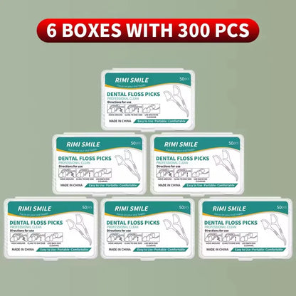 1/3/6/20 Box Portable Disposable Dental Floss Plastic Toothpick High-tension Dental Floss Stick Dental Floss Box ﻿Oral Care