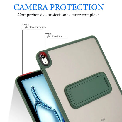 For iPad 5th 6th 9.7" 7th 8th 9th 10.2" Air 4 Air 5 Air 11 A16 2025 Pro11 10th iPad mini 4 5 6 7 Hard PC+TPU Stand Cover Case