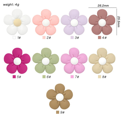 1/3/10pcs Silicone Flower Pacifier Clips Food Grade Teethers For Baby DIY Baby Soother Nursing Pacifier Chain Accessories