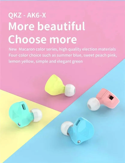 QKZ CK5 FiLe Wired Earphone with Microphone HiFi Music Earphone Professional Gaming And Sports Noise Cancelling Headphones