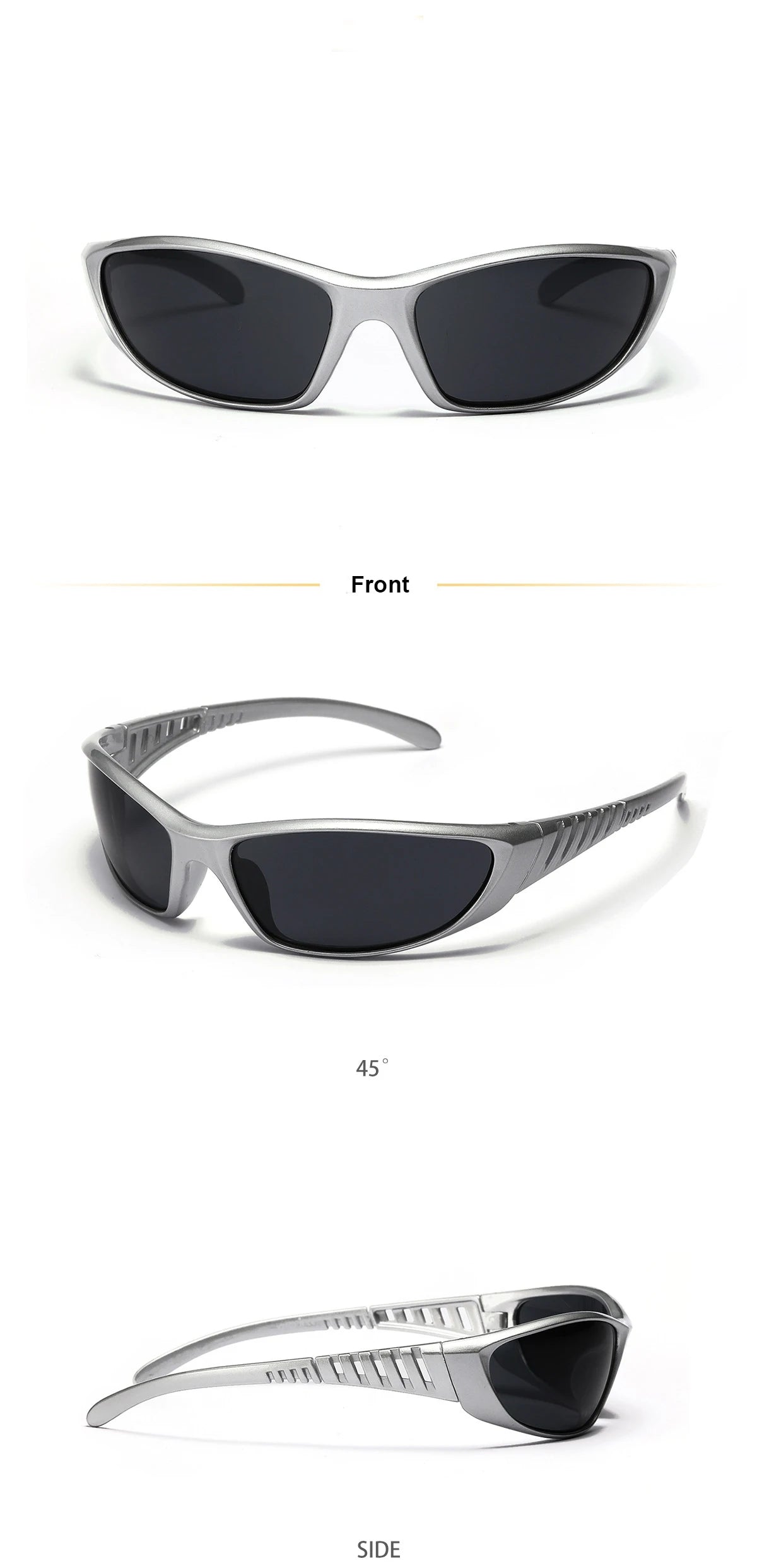 Silver sunglasses, color technology sensation, net red sunglasses, men's and women's fishing glasses accessories, tools, outdoor