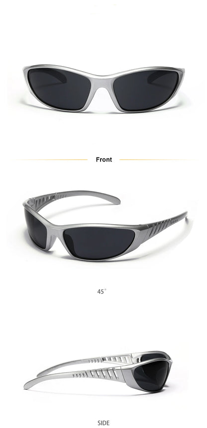 Silver sunglasses, color technology sensation, net red sunglasses, men's and women's fishing glasses accessories, tools, outdoor