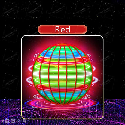 LED Colorful Flying Ball Automatic Boomerang Hover Orb, Gyroscopic Anti-Gravity Black Tech Magic Flying Toys for Children Gifts