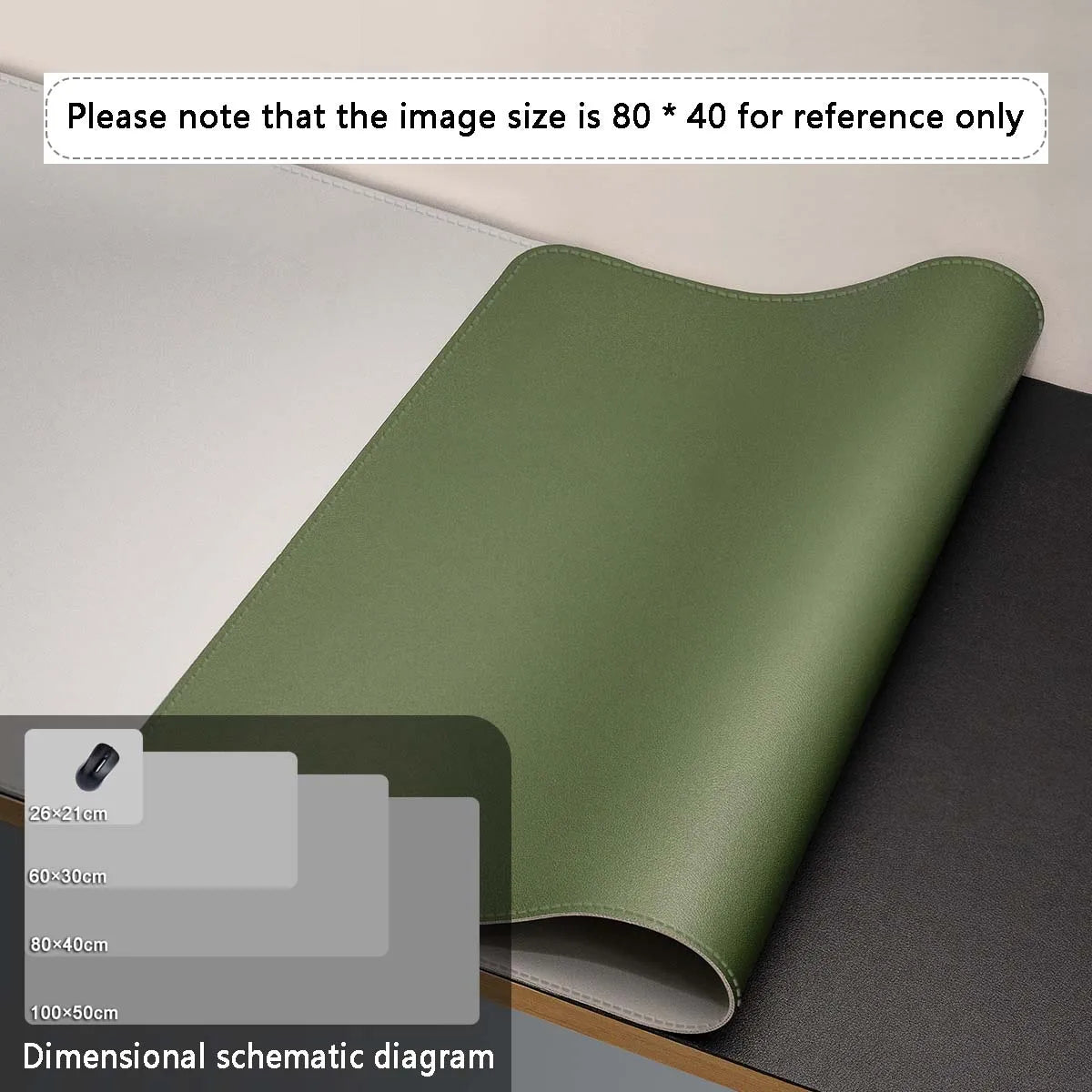 Mouse Pad Large Size Office Desk Protector Mat PU Leather Waterproof Desktop Keyboard Desk Pad Gaming Mousepad PC Accessories