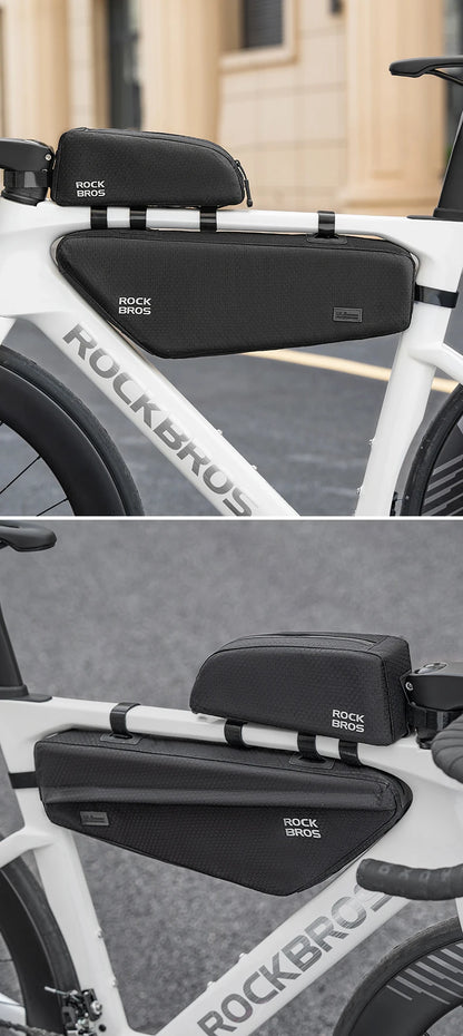 ROCKBROS Bicycle Bag Top Tube Bag / Bottom Tube Bag Large Capacity Waterproof MTB Road Bike Triangle Pannier Front Cycling Bags