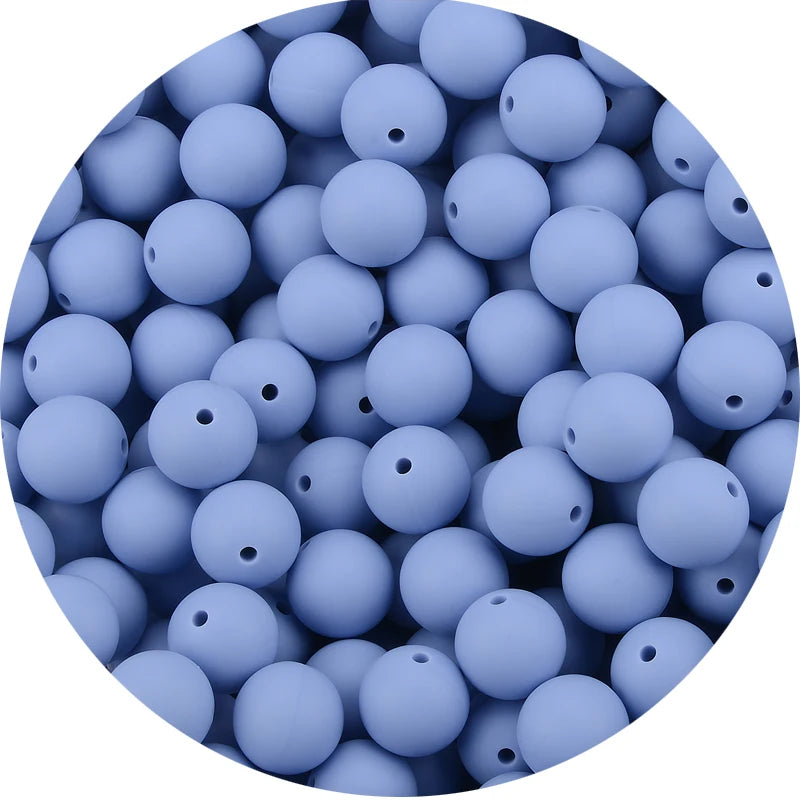 LOFCA 12mm 50pcs/lot Beads Food Grade Silicone Teether Round Beads Baby Chewable Teething Beads Silicone Teether For Diy