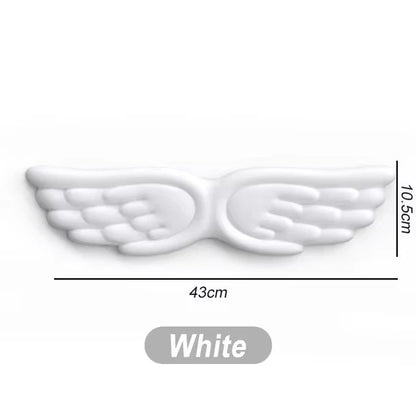 Keyboard Mouse Wrist Rest Angel Wing Memory Foam Mouse Pad Set Wrist Support Ergonomic Non-Slip For Office PC Laptop Easy Typing