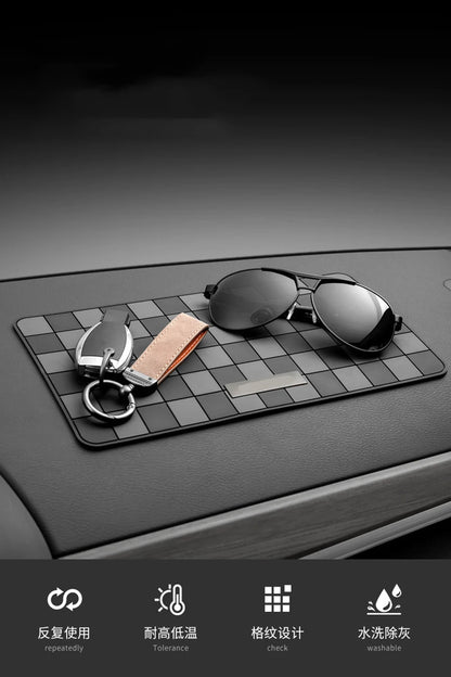 28*15cm Car Dashboard Anti-slip Mat PVC Mobile Phone Navigator Car Mat Car Interior Fixed Key Mobile Phone Anti-Slip Mat