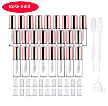1.2ml Mini Lip Gloss Tubes with Wand Empty Travel Bottle Refillable Lip Gloss Containers Lip Balm DIY Lipstick Cosmetics