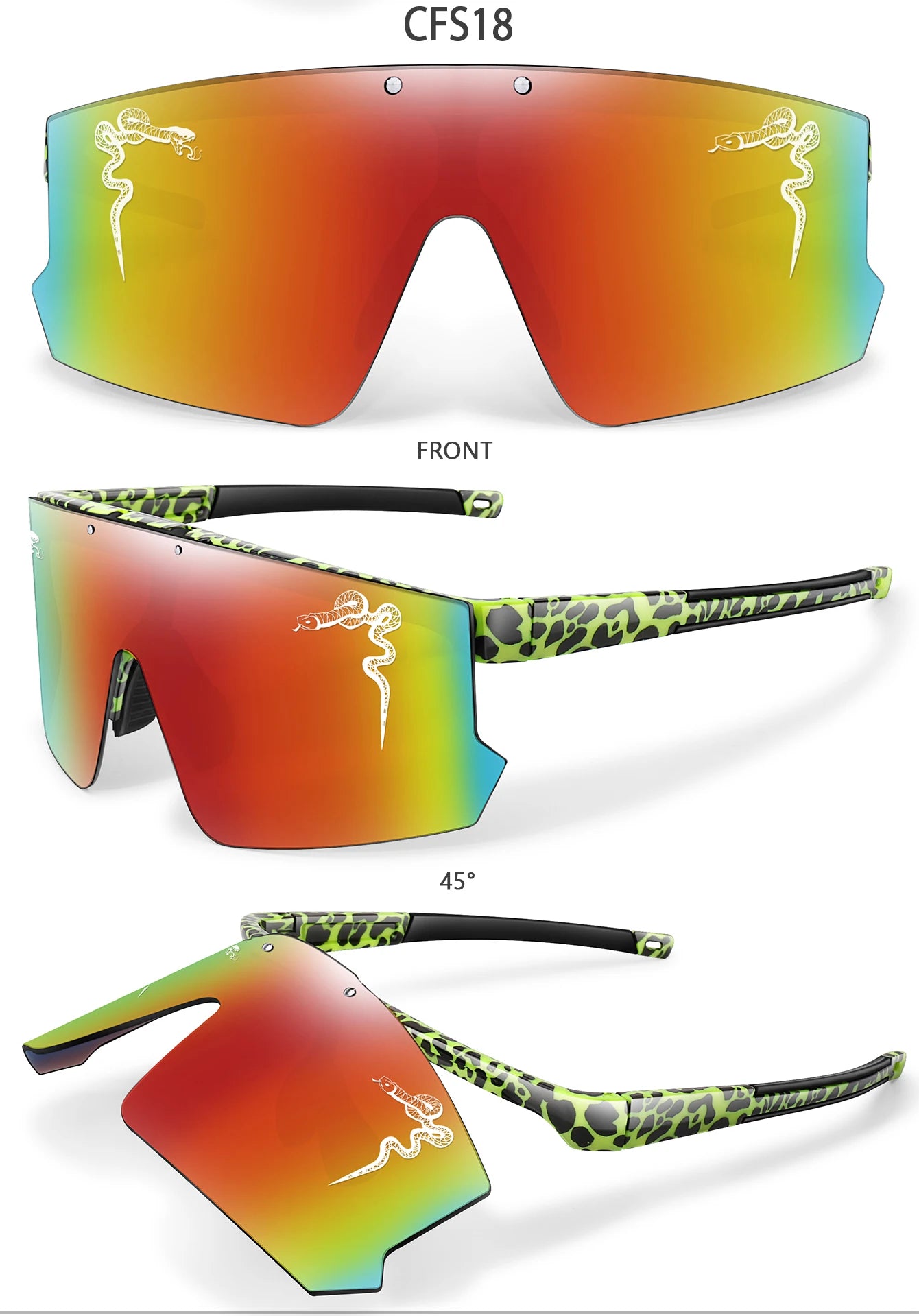 Fashion Shades Windproof Sports Flip On Eyewear UV400 MTB Goggles for Outdoor Cycling Running Unisex Party Sunglasses