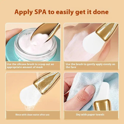 1 Pcs Silicone Mask Brush Double-Headed Smearing Face Cleansing Mud Mask Special Beauty Tool For Gel Mud Facial Masks Creams