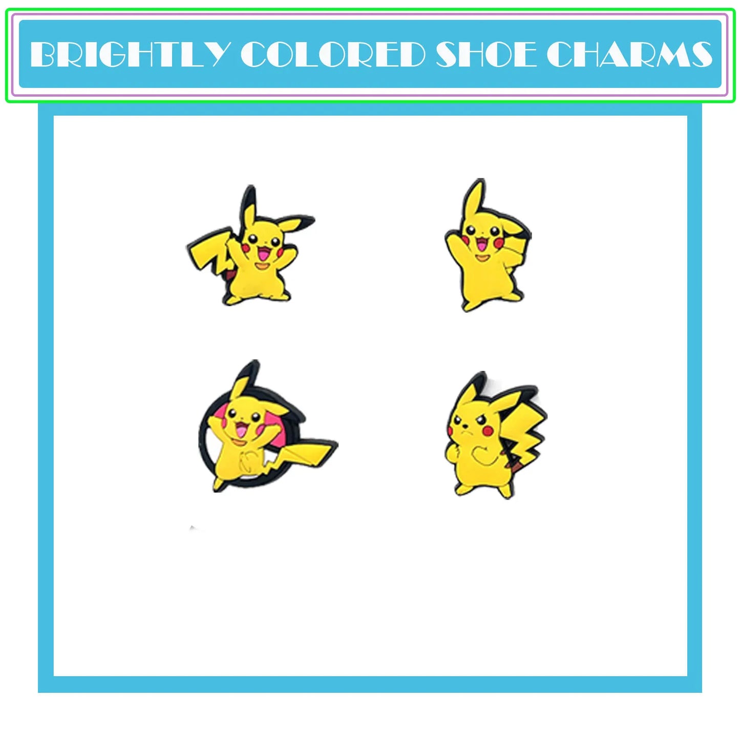 27Pcs Potdemiel Pokémon Series Shoe Charms For DIY Charms Shoe Decoration Accessories Shoe Pins Bubble Slides Sandals