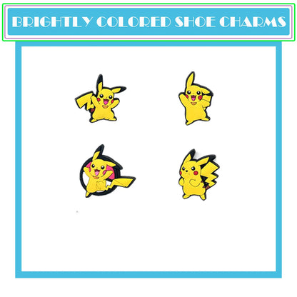 27Pcs Potdemiel Pokémon Series Shoe Charms For DIY Charms Shoe Decoration Accessories Shoe Pins Bubble Slides Sandals