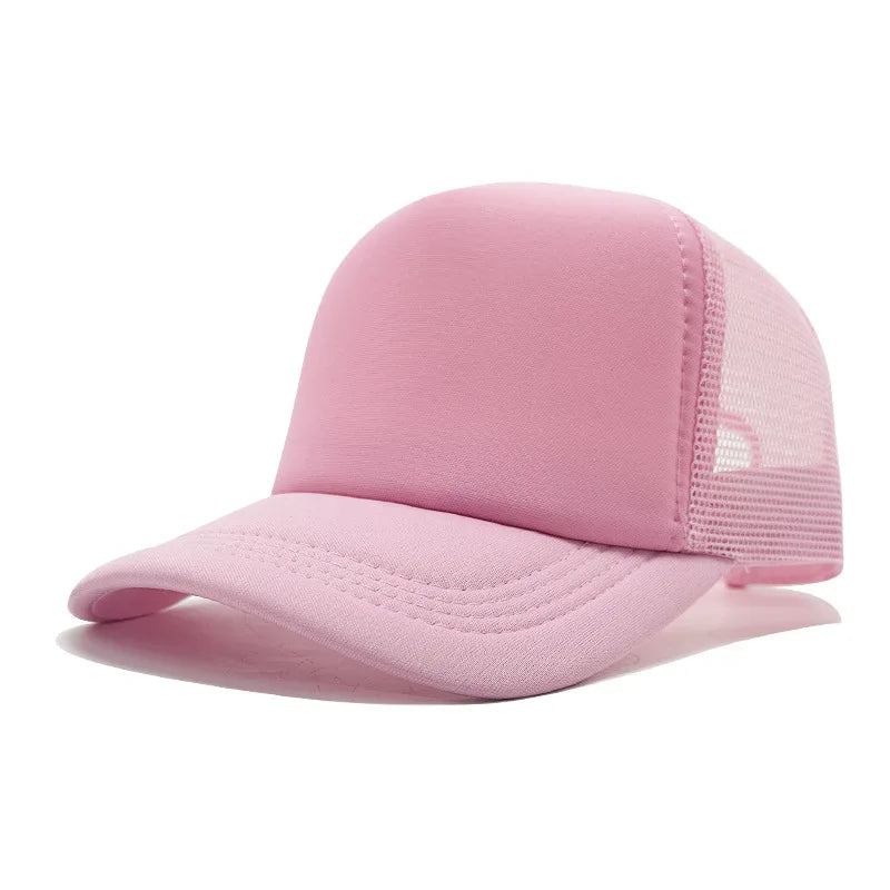 Customized Printed Logo Unisex Cap Casual Plain  Baseball Cap Adjustable Snapback Hats Hip Hop Trucker Cap