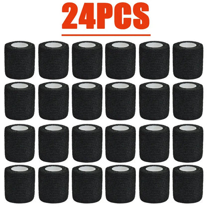 3/15/30/48Pcs Black Sport Self Adhesive Elastic Bandage Wrap Tape Elastoplast For Knee Support Pads Finger Ankle Palm