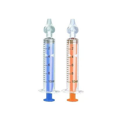 10ML Baby Nasal Aspirator Syringe Baby Nose Cleaner Rhinitis Nasal Washer Irrigator Needle Baby Nose Washing for Children