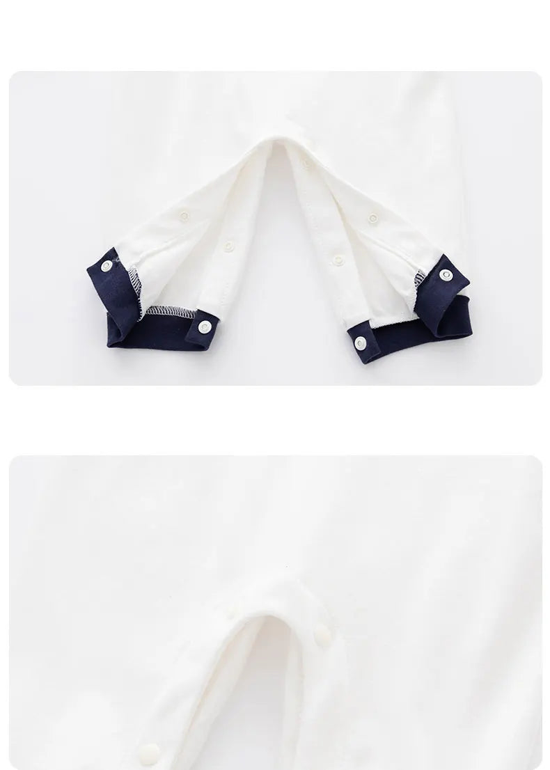 Baby onesies, cotton simple spring and autumn style long-sleeved climbing clothes, boy baby Ha clothes fashion outerwear