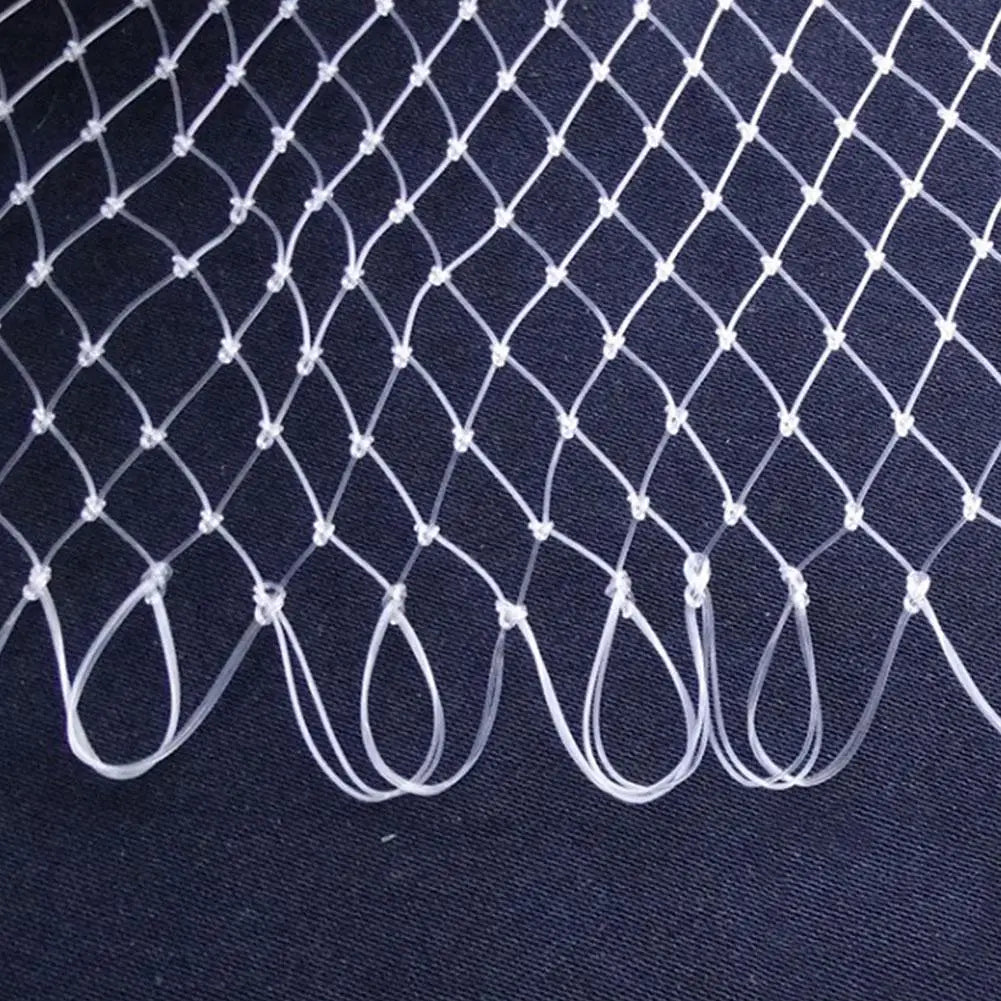 Outdoor 40/50/60/70/80cm Double Line Braided Mesh Fishing Landing Net Fishing Mesh Hole for Bass Trout Catch Luring Accessories