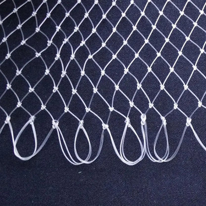 Outdoor 40/50/60/70/80cm Double Line Braided Mesh Fishing Landing Net Fishing Mesh Hole for Bass Trout Catch Luring Accessories