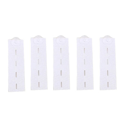 5pcs Pant Extender Belt Unisex Waist Band Tight Trousers Jeans Skirts Maternity Button Hooks Garment DIY Sewing Supplies