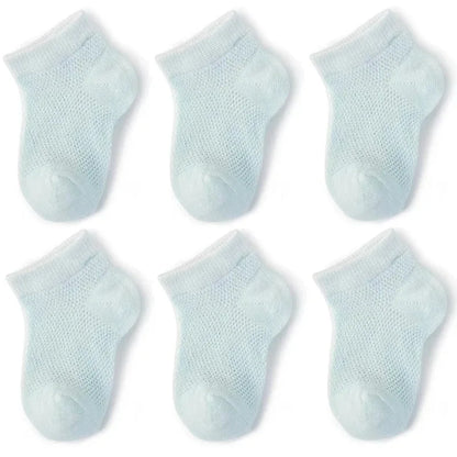 3Pairs/lot Summer Baby Thin Mesh Cotton White Pink Ankle Short Sock for Toddler Kids Boys Girls Breathable Soft Stretch Socks