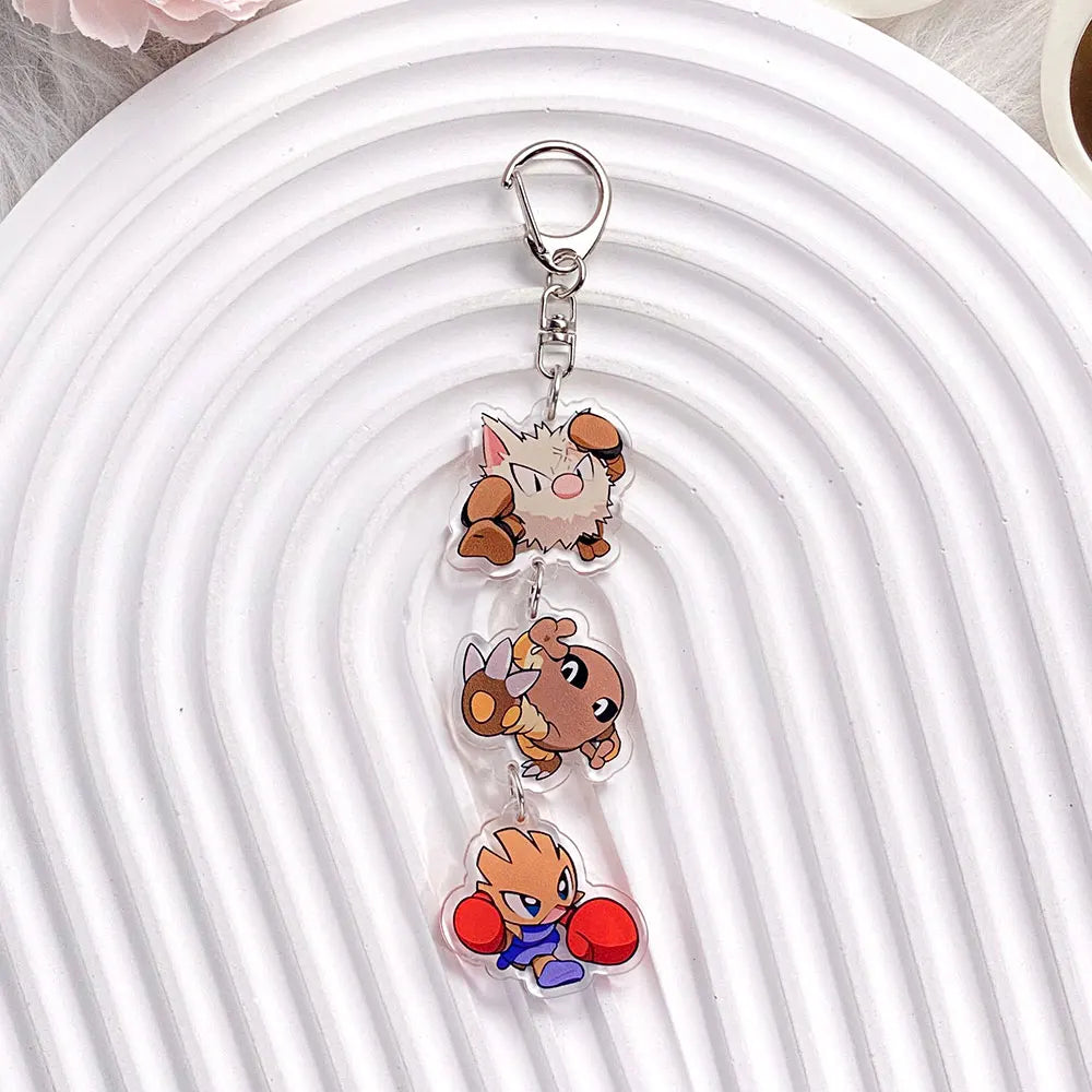 Pokémon Characters Pikachu Bulbasaur Jigglypuff Acrylic Keychain Bag Charms Accessories Backpack Pendant Key Holder Friend Gifts
