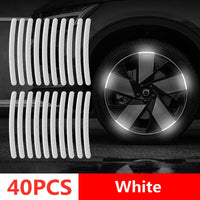 40pcs white tyre