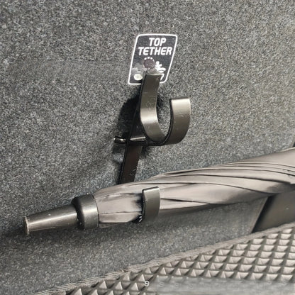Two Car Umbrella Hooks - Trunk Hooks, Suitable for Sedans And Suvs with No-Drill Installation, Multifunctional Back Storage Rack
