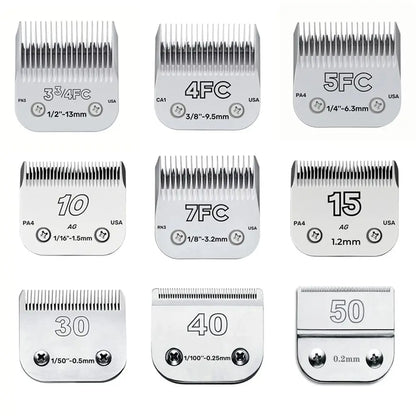 3F 4F 5F 7F 9# 10# 30# 40# 50# Professional Pet Dog Clipper Blade Fit Most Andis,Oster A5,wahl KM Clippers animals Clippers