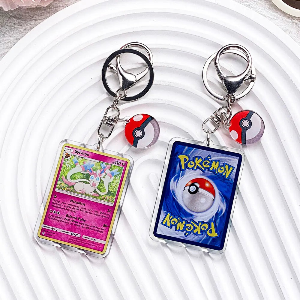 Pokémon Characters Pikachu Bulbasaur Jigglypuff Acrylic Keychain Bag Charms Accessories Backpack Pendant Key Holder Friend Gifts