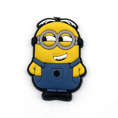 12-36Pcs Minion Cartoon Shoe Charms For Slides Sandals,PVC Shoe Decorations Accessories For Christmas Birthday Gift Party