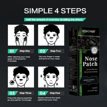 Alcohol-Free Nose Cleaning Patches – Gentle Nose Strips for Pore Cleansing, Exfoliating & Oil Control, Fragrance-Free Non-Irrita
