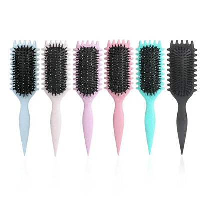 Salon Styling Curly Hair Styling Brush Curl Hair Brush for Combing and Shaping Men's and Women's Curls Reduce Pulling Tools