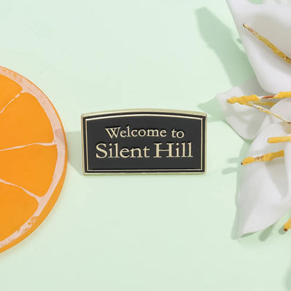 Welcome to Silent Hill Brooch Enamel Pins Horror Film Game Badge Metal Brooch Lapel Badge Punk Jewellery Backpack Accessory Gift