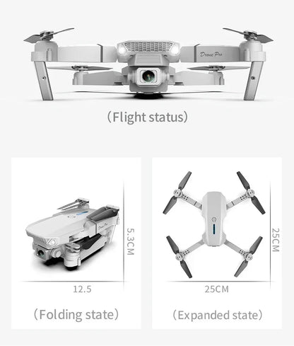 New E88 Pro RC Drone 4K 1080P Wide Angle Dual HD Camera Foldable Quadcopter WiFi FPV Altitude Hold