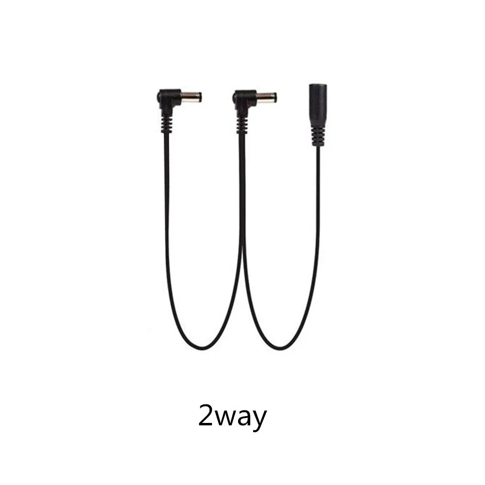 Daisy Chain Cable 1 to 2 3 5 6 8 10 Ways Guitar Effect Pedal Accessory 9V DC Adapter Plug Power Cord