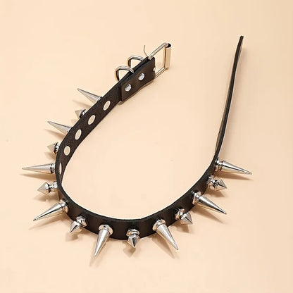 1pc Punk Gothic Necklace Rivet Choker Y2K For Men Women New Year Christmas Party Birthday Valentine's Day Lovers Gifts
