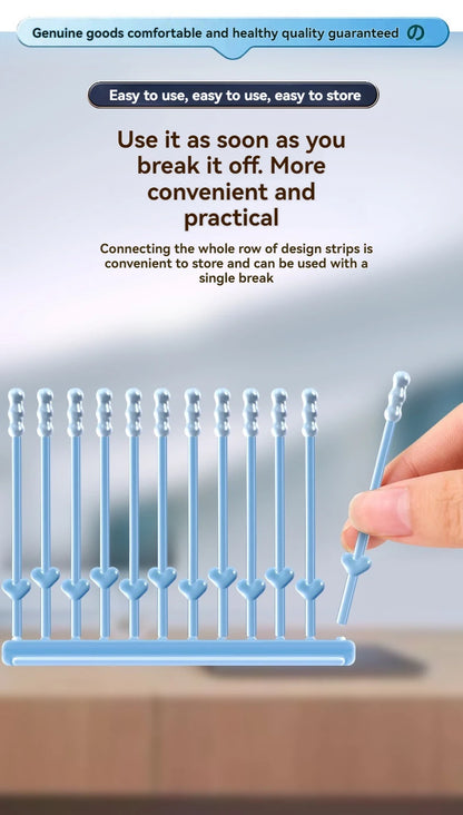 24Pcs/Box Silicone EarWax Remover Sticky Ear Picks Disposable Adhesive Earpick S/L Reusable Ear Cleaner for Kids & Adults