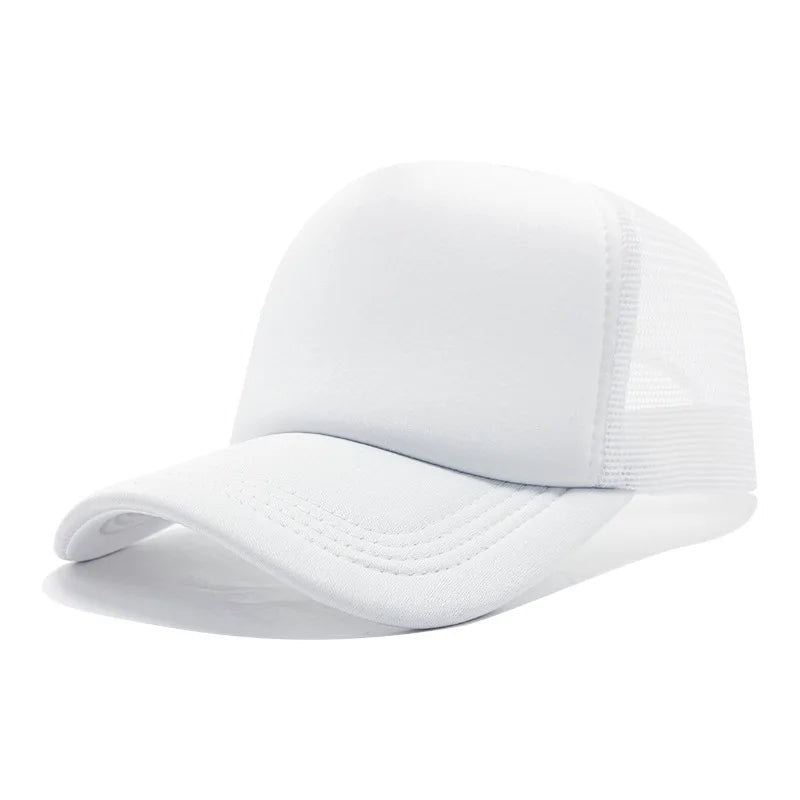 Customized Printed Logo Unisex Cap Casual Plain  Baseball Cap Adjustable Snapback Hats Hip Hop Trucker Cap