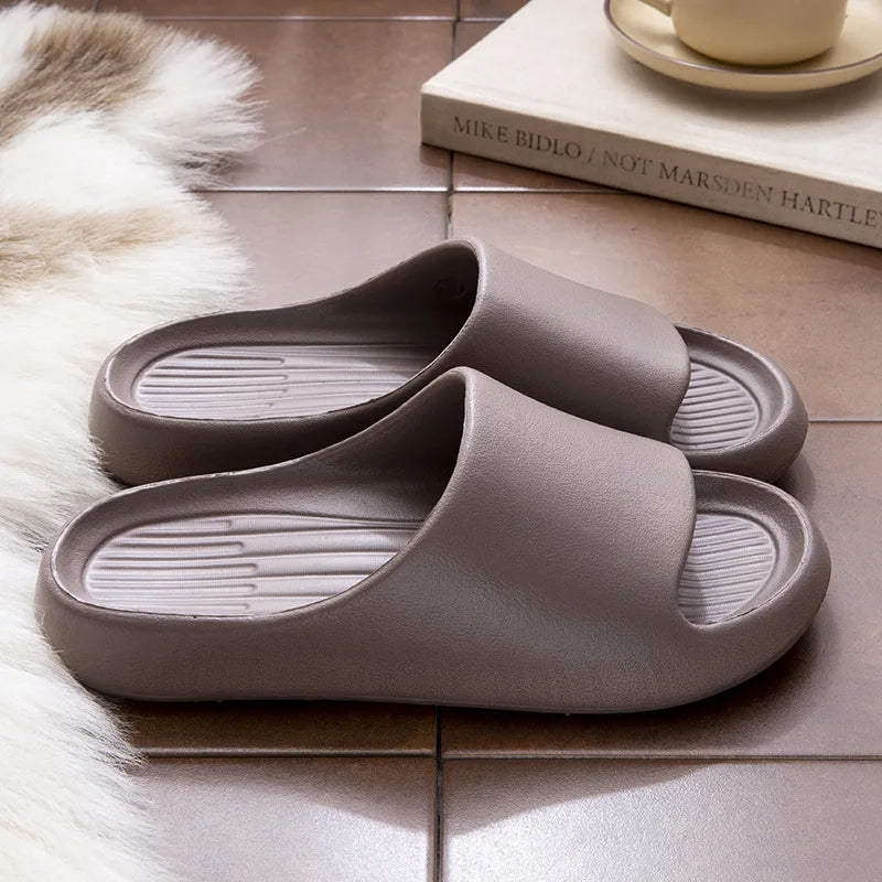 Women Men Floral Slide Sandals Plus Size Soft Slippers Thick Sole Non Slip Beach Shoes Casual Summer Indoor Outdoor Footwear