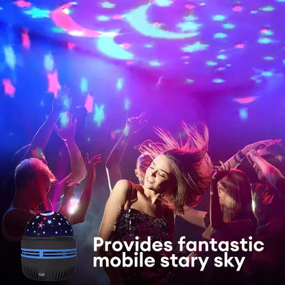 LED Starry Sky Night Lights USB Projector Lamp Magic Ball Moon Star Christmas Lights Home Room Atmosphere Decorations